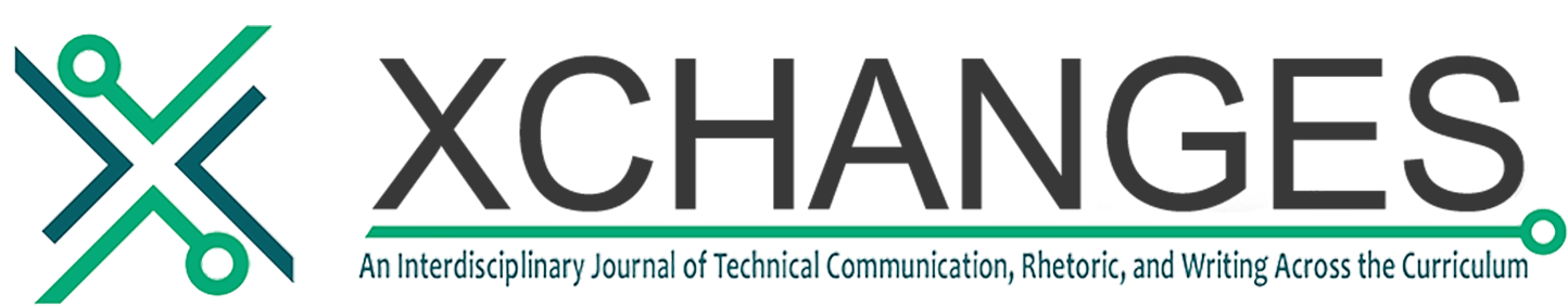 Xchanges: An Interdisciplinary Journal of Technical Communication, Rhetoric, and Writing Across the Curriculum.