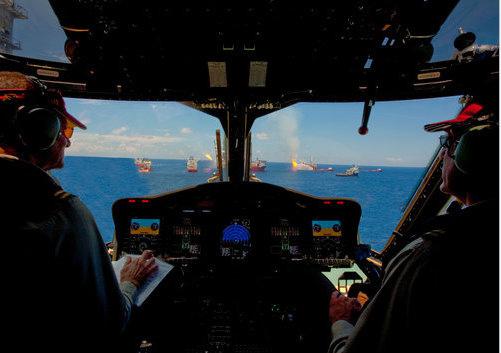 Figure 3: Photoshopped BP helicopter photo