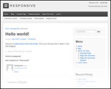 Figure 2 - A Parent Page of Responsive Theme