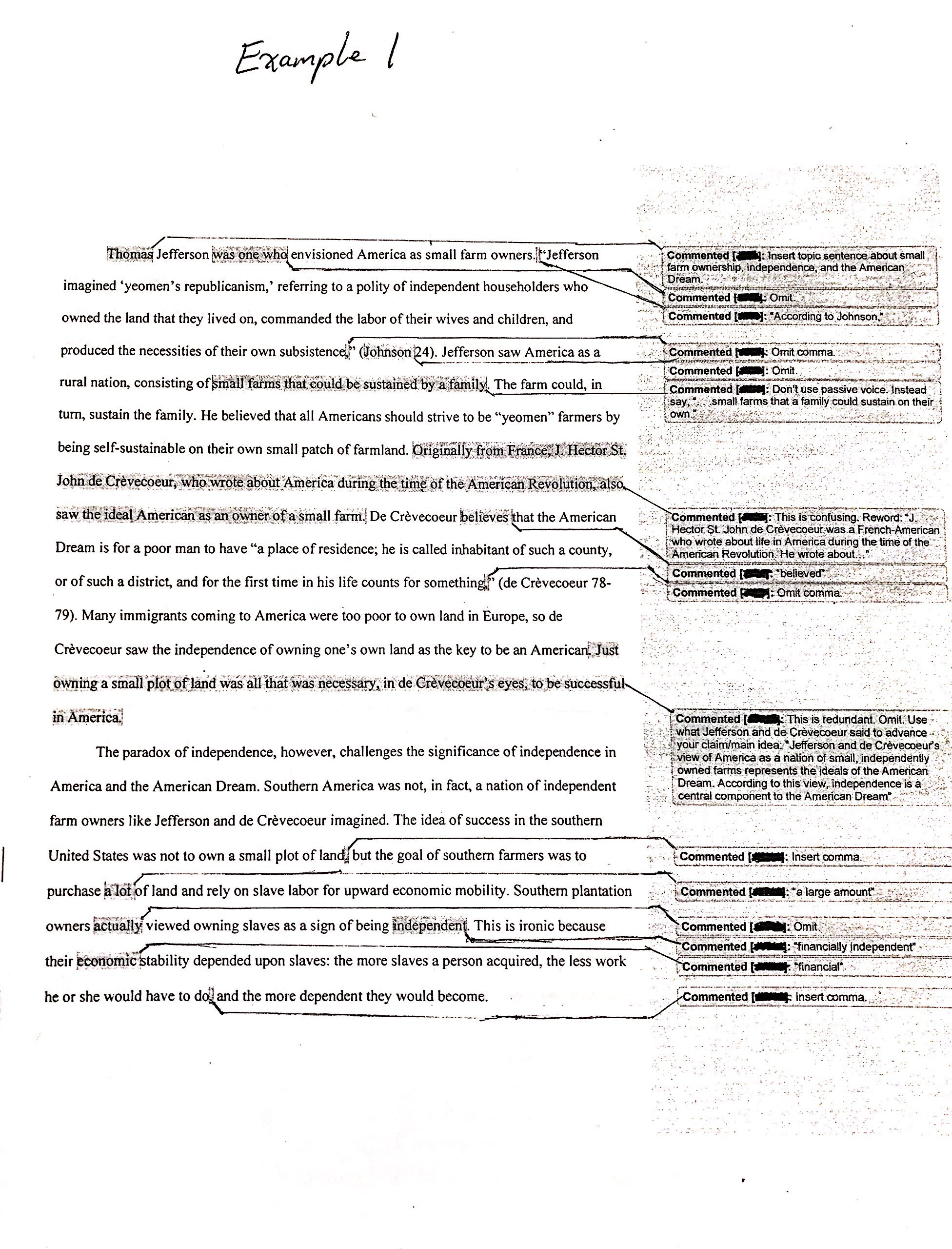 Feedback Example 1 — modeling approach