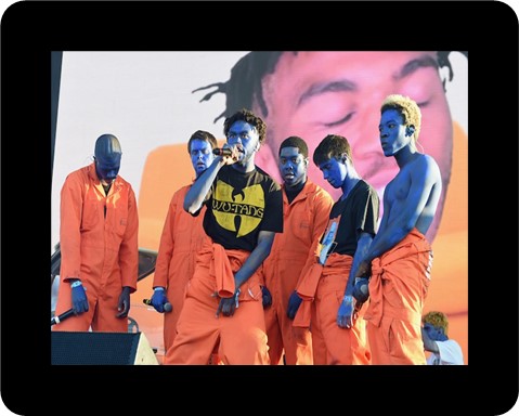 An image of Brockhampton performing