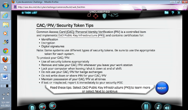 Figure 9 - Inconsistent tips screen design