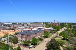 View of Auburn campus from the Eagle's Nest
